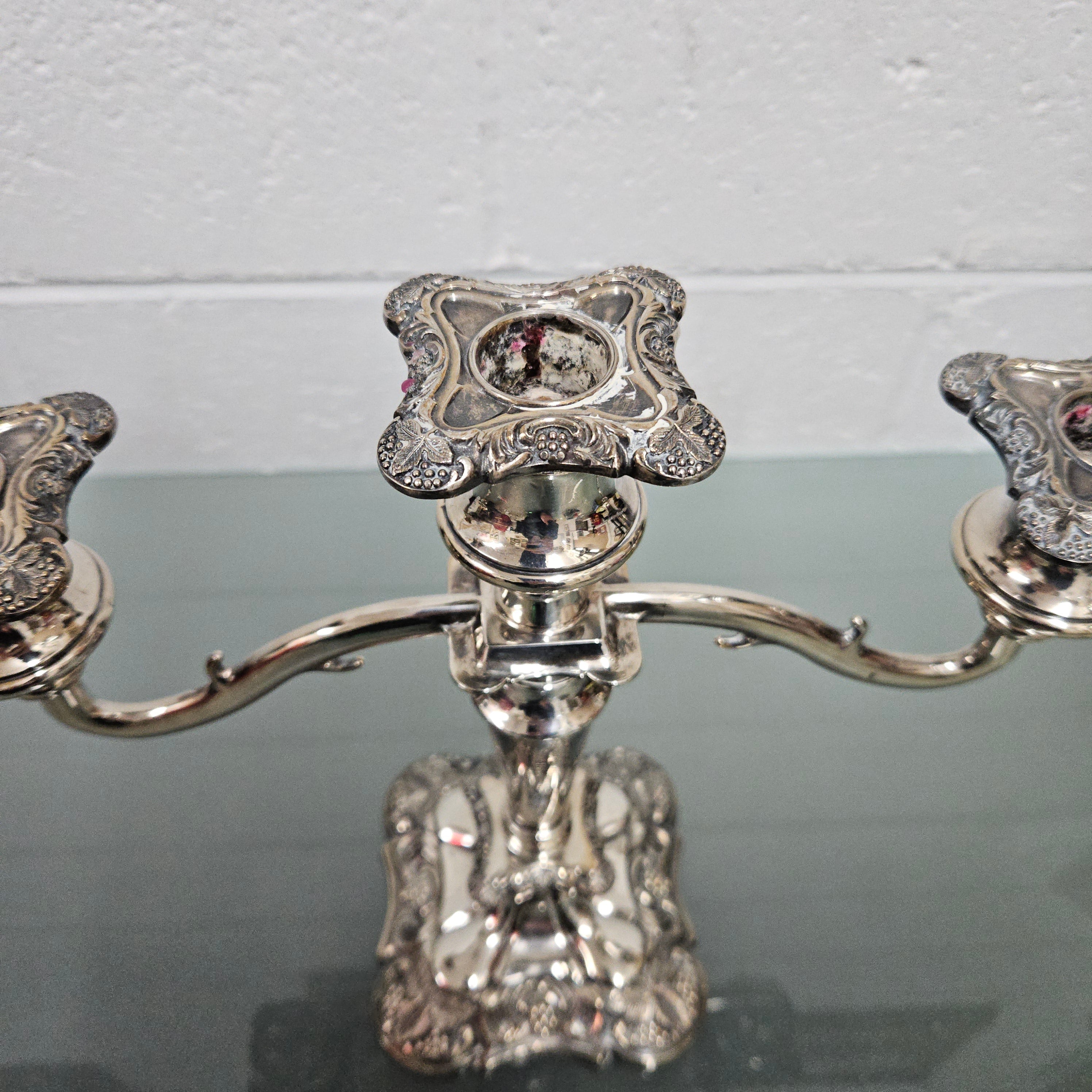 Silver EPNS Candle Holder | Antique & Vintage | Moonee Ponds Antiques | Australia Wide Delivery