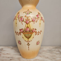 Crown Devon Decorated Vase