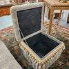 Vintage Square Storage Upholstered Ottoman | Antique & Vintage | Moonee Ponds Antiques | Australia Wide Delivery