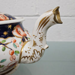 Antique Ridgway Porcelain Hand Painted Gilt & Floral Decorated Teapot Circa 1825 | Antique & Vintage | Moonee Ponds Antiques | Australia Wide Delivery