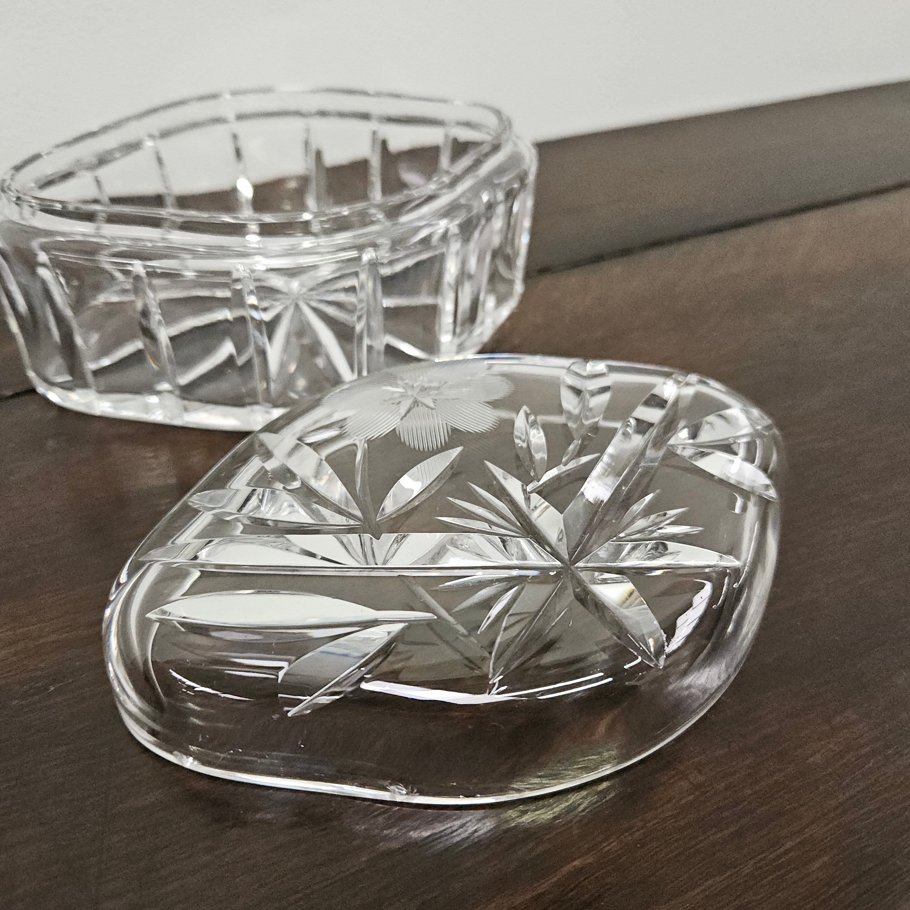 Vintage Crystal Lidded Box | Antique & Vintage | Moonee Ponds Antiques | Australia Wide Delivery