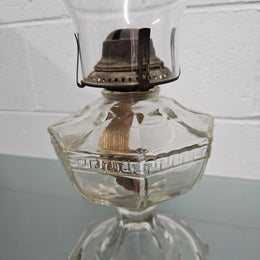 Vintage Clear Glass Kero Lamp