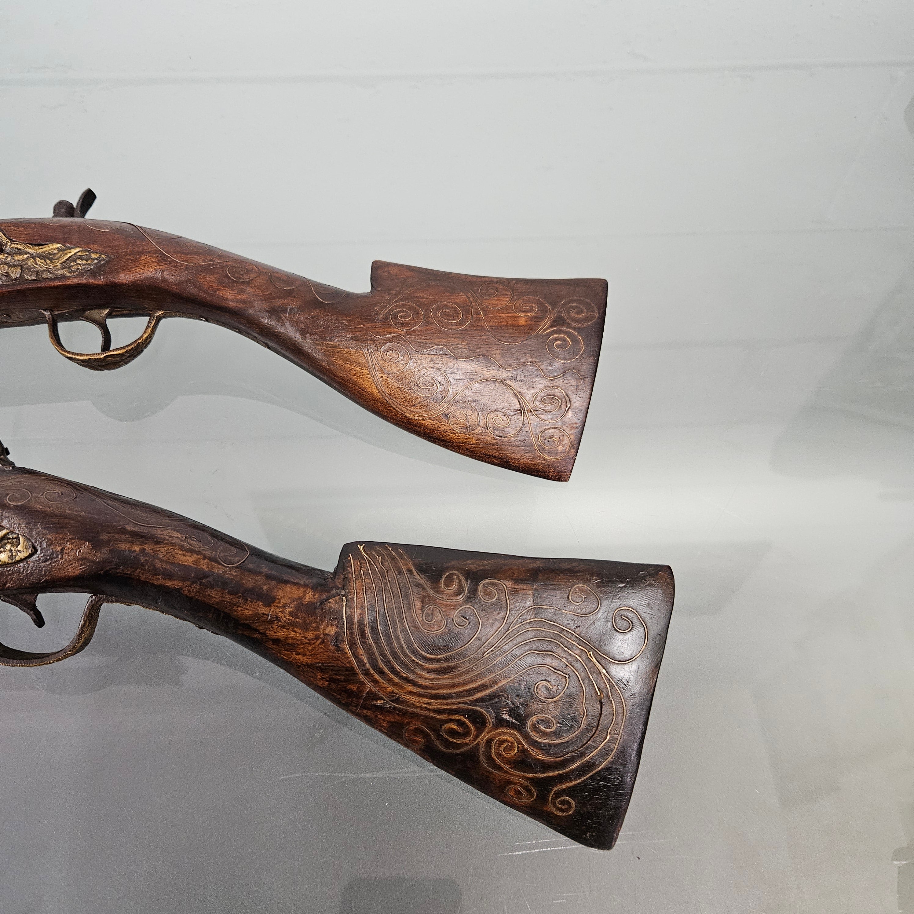 Pair Antique Blunderbuss Percussion Cap Style Pistols | Antique & Vintage | Moonee Ponds Antiques | Australia Wide Delivery