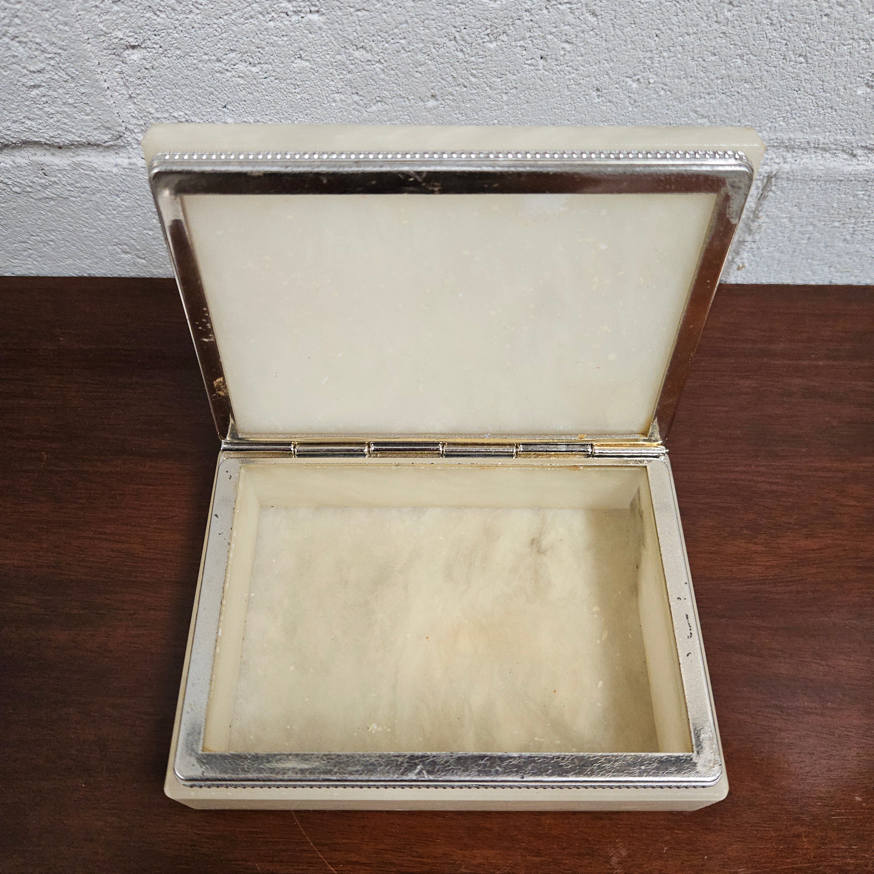 Genuine Alabaster Jewellery Box | Antique & Vintage | Moonee Ponds Antiques | Australia Wide Delivery