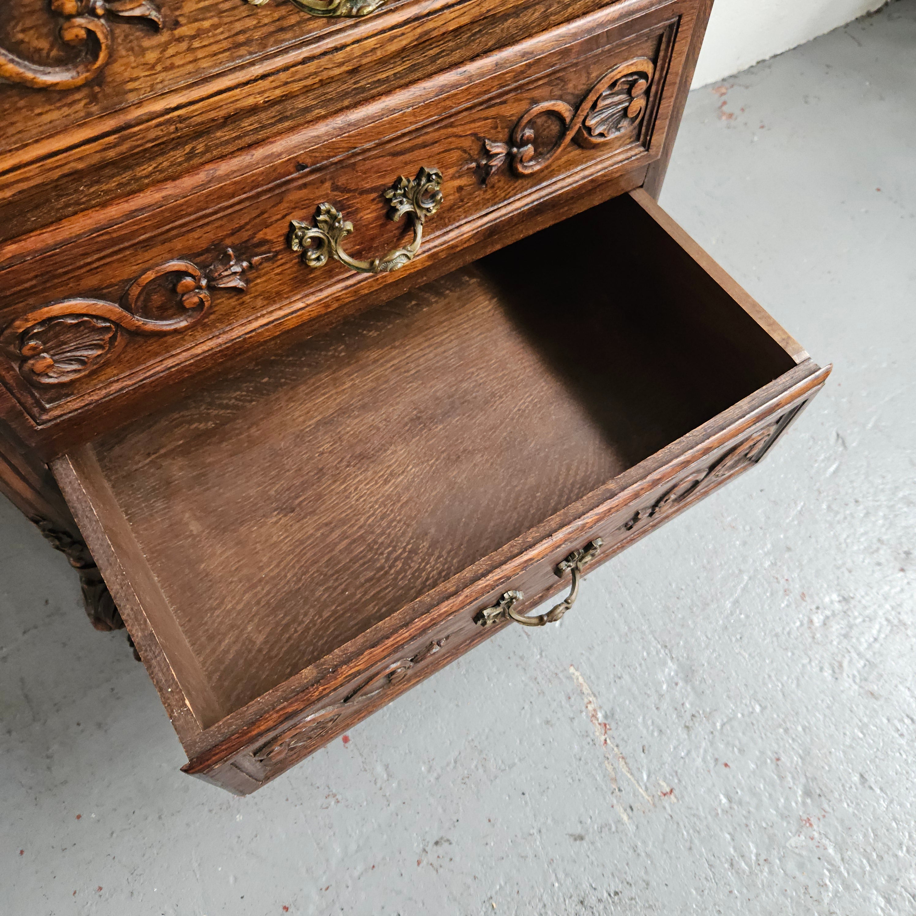 French Oak Louis XV Style Chest Of Drawers | Antique & Vintage | Moonee Ponds Antiques | Australia Wide Delivery