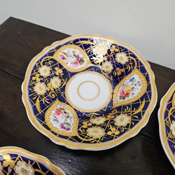 Ridgway Regency Period 6 Hand Painted & Gilded Cups & Saucers | Antique & Vintage | Moonee Ponds Antiques | Australia Wide Delivery