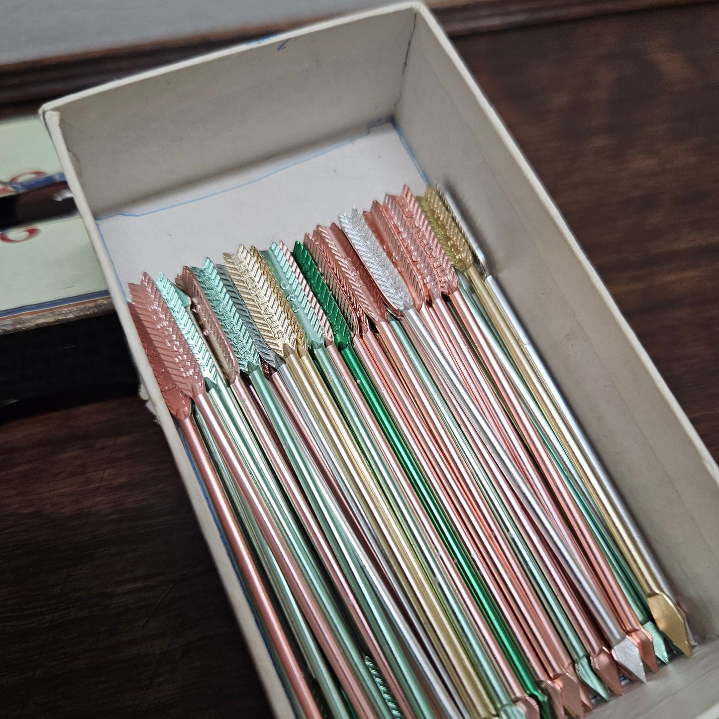 Vintage Box Of Cocktail Picks