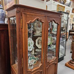 Louis XV Style French Two Door Display Cabinet