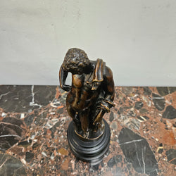 French 19th Century Bronze Of Antinous On Base | Antique & Vintage | Moonee Ponds Antiques | Australia Wide Delivery