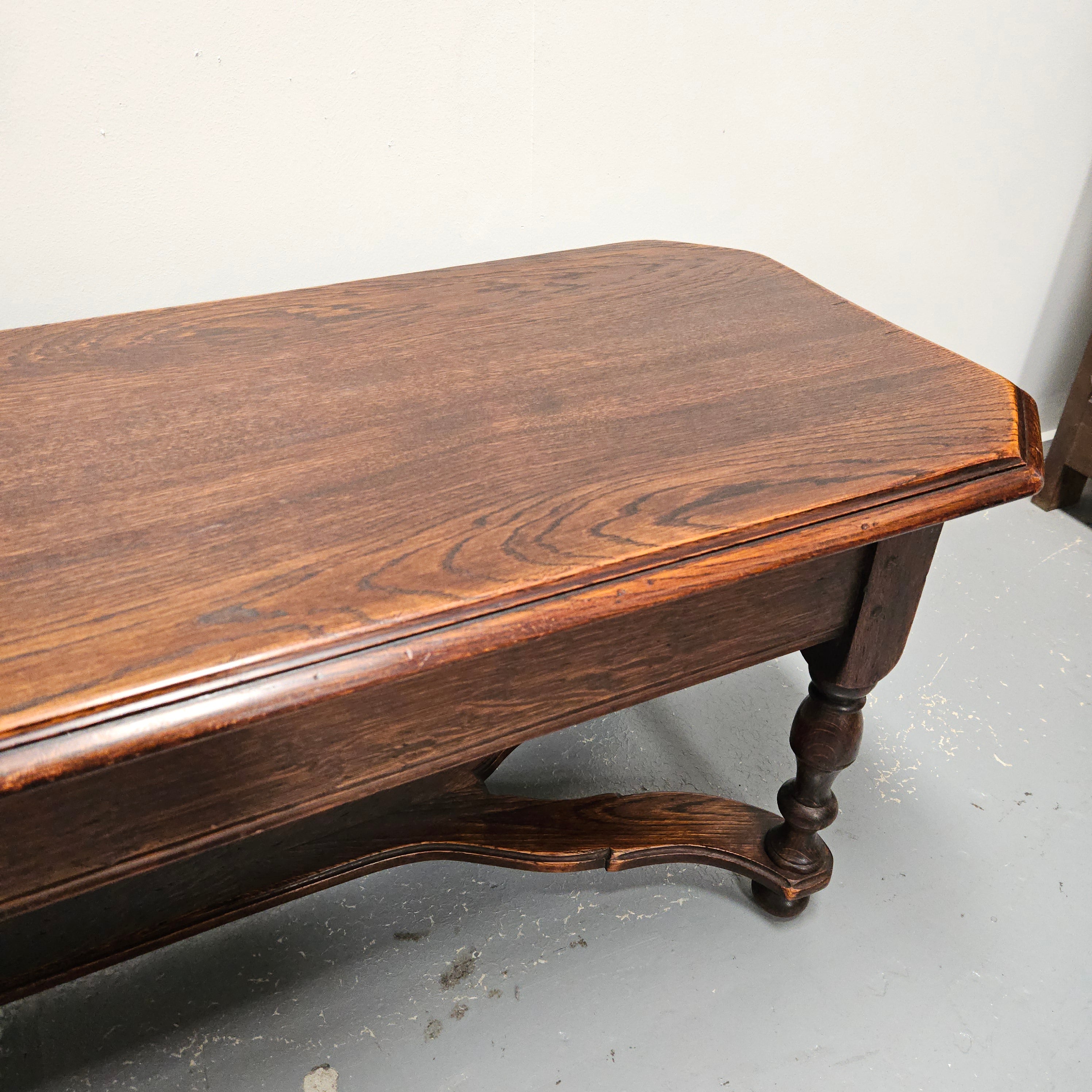French Oak Two Drawer Coffee Table | Antique & Vintage | Moonee Ponds Antiques | Australia Wide Delivery