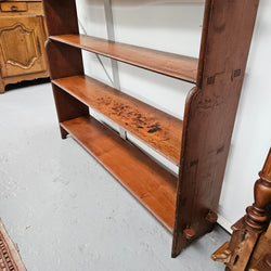 Late Victorian Mahogany 6 Tier Waterful Front Free Standing Bookcase | Antique & Vintage | Moonee Ponds Antiques | Australia Wide Delivery