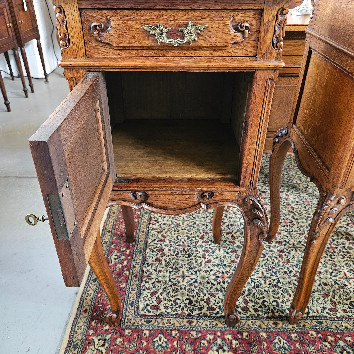 Louis XV Style Pair of Bedside Cabinets