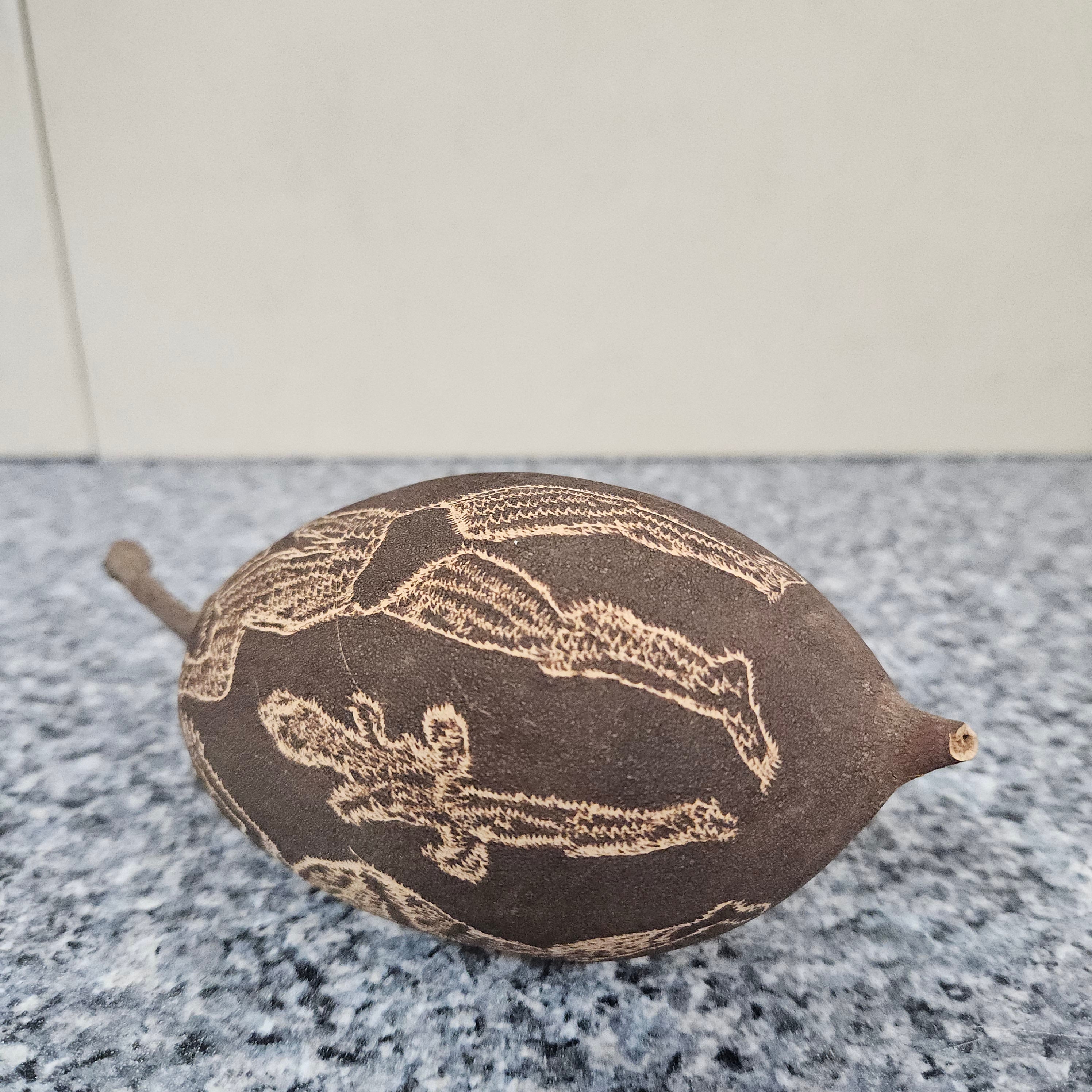Rare Carved Boab-Treenut | Antique & Vintage | Moonee Ponds Antiques | Australia Wide Delivery