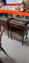 Elegant Pair of French Art Deco Marble Top Bedsides | Antique & Vintage | Moonee Ponds Antiques | Australia Wide Delivery