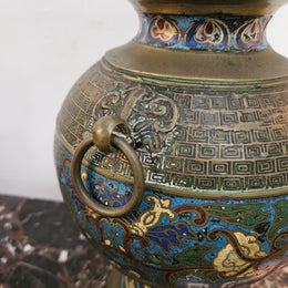 Unusual 19th Century Cloisonné Vase
