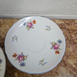 Shelley "Rose" Floral and Bluebell"Trio 2326 | Antique & Vintage | Moonee Ponds Antiques | Australia Wide Delivery