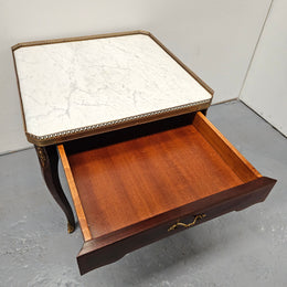 Louis XV Style Marble Top Coffee Table