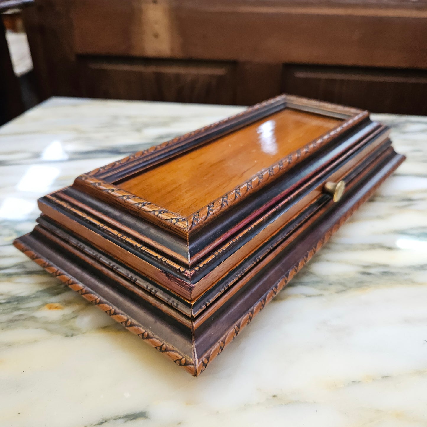 Vintage Wooden Jewellery Box By Axel Goldammer