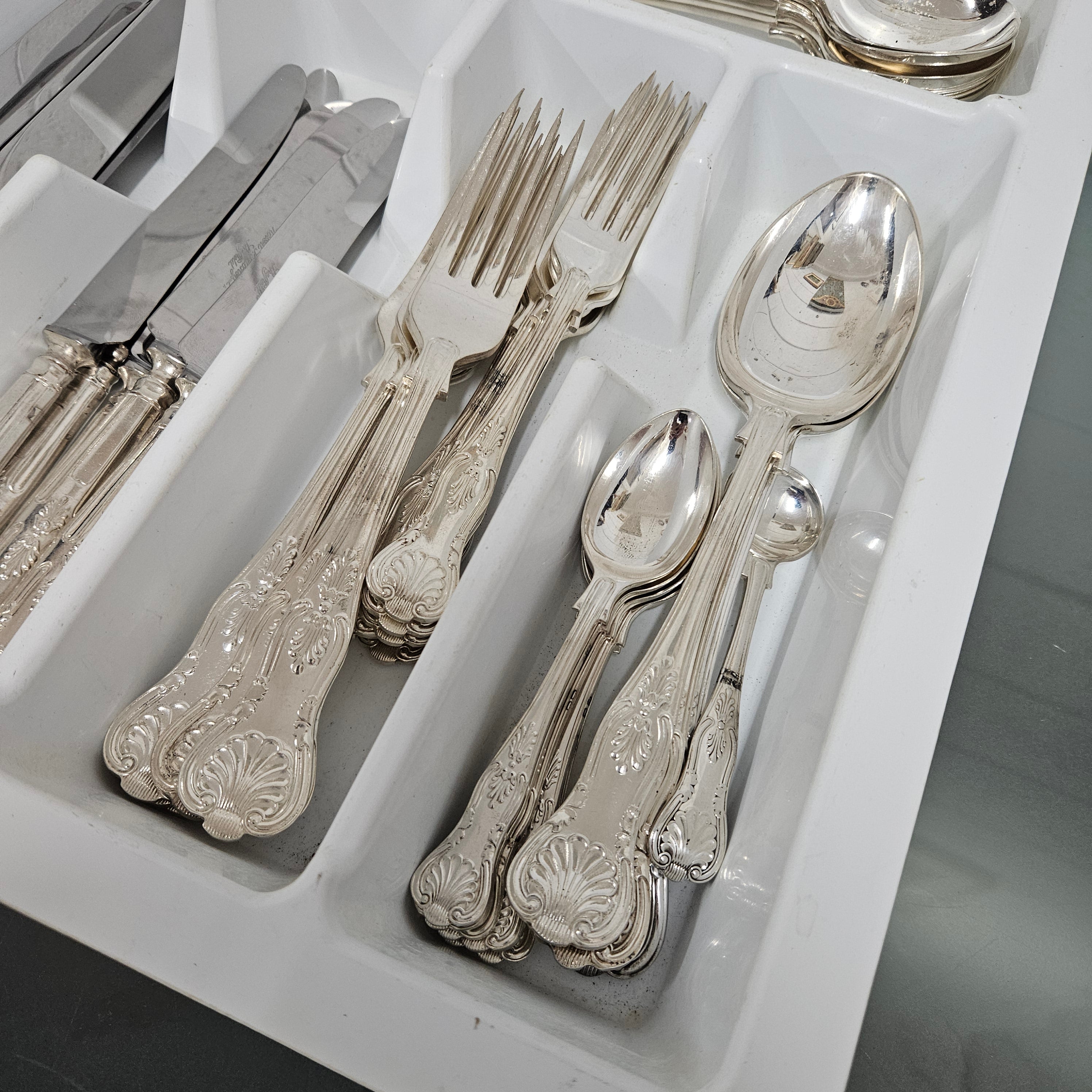 Kings Pattern Cutlery Set by Robert F Mosley Rusnorstain Sheffield | Antique & Vintage | Moonee Ponds Antiques | Australia Wide Delivery