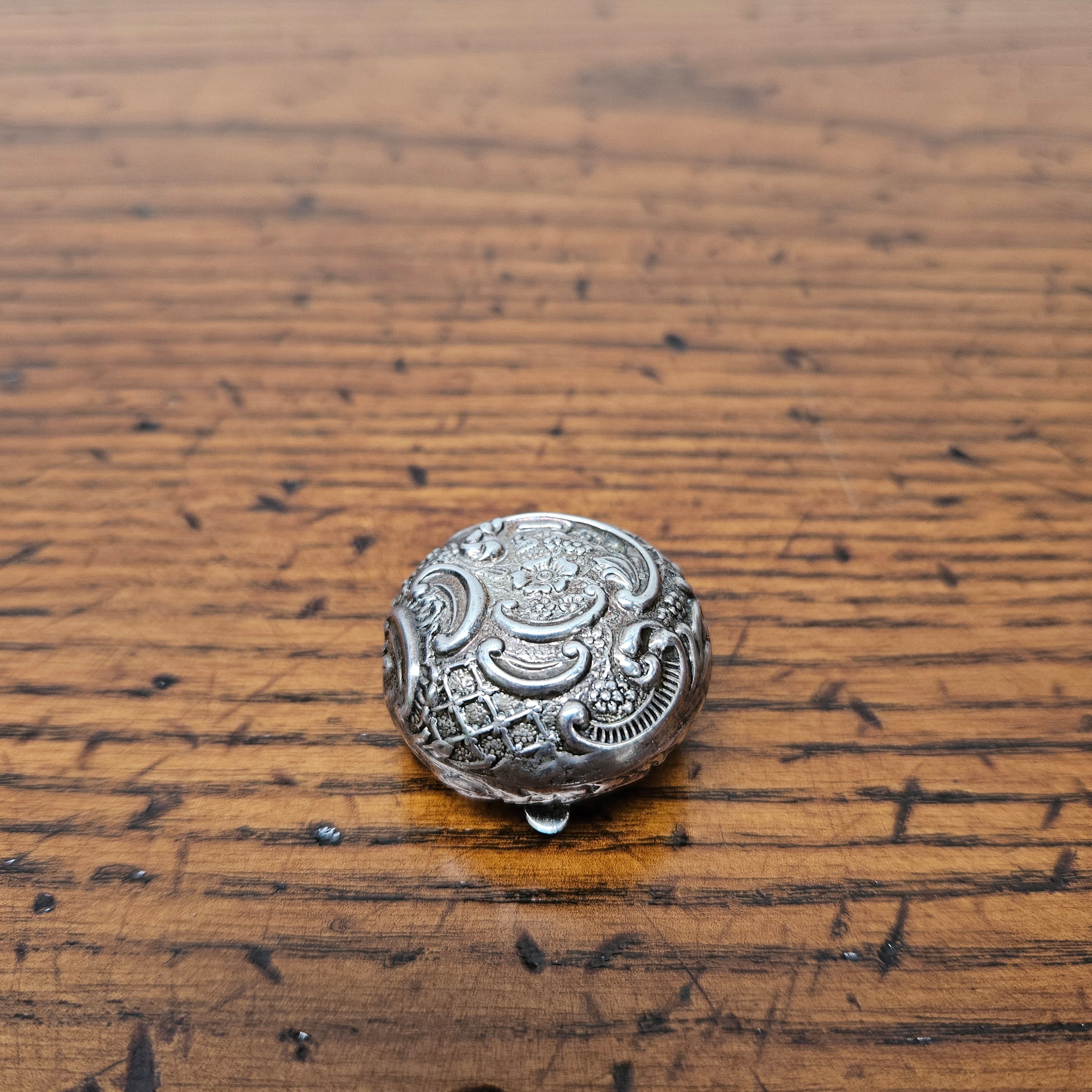 Antique Birmingham Sterling Silver Pill Box | Antique & Vintage | Moonee Ponds Antiques | Australia Wide