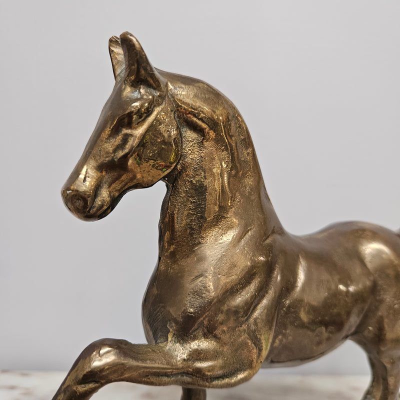 Vintage Bronze Prancing Horse