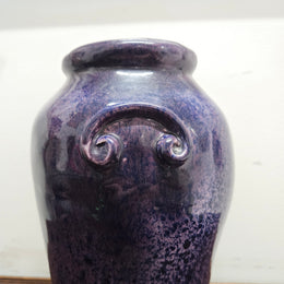 Vintage Stoneware Art Pottery Vase Signed To Base