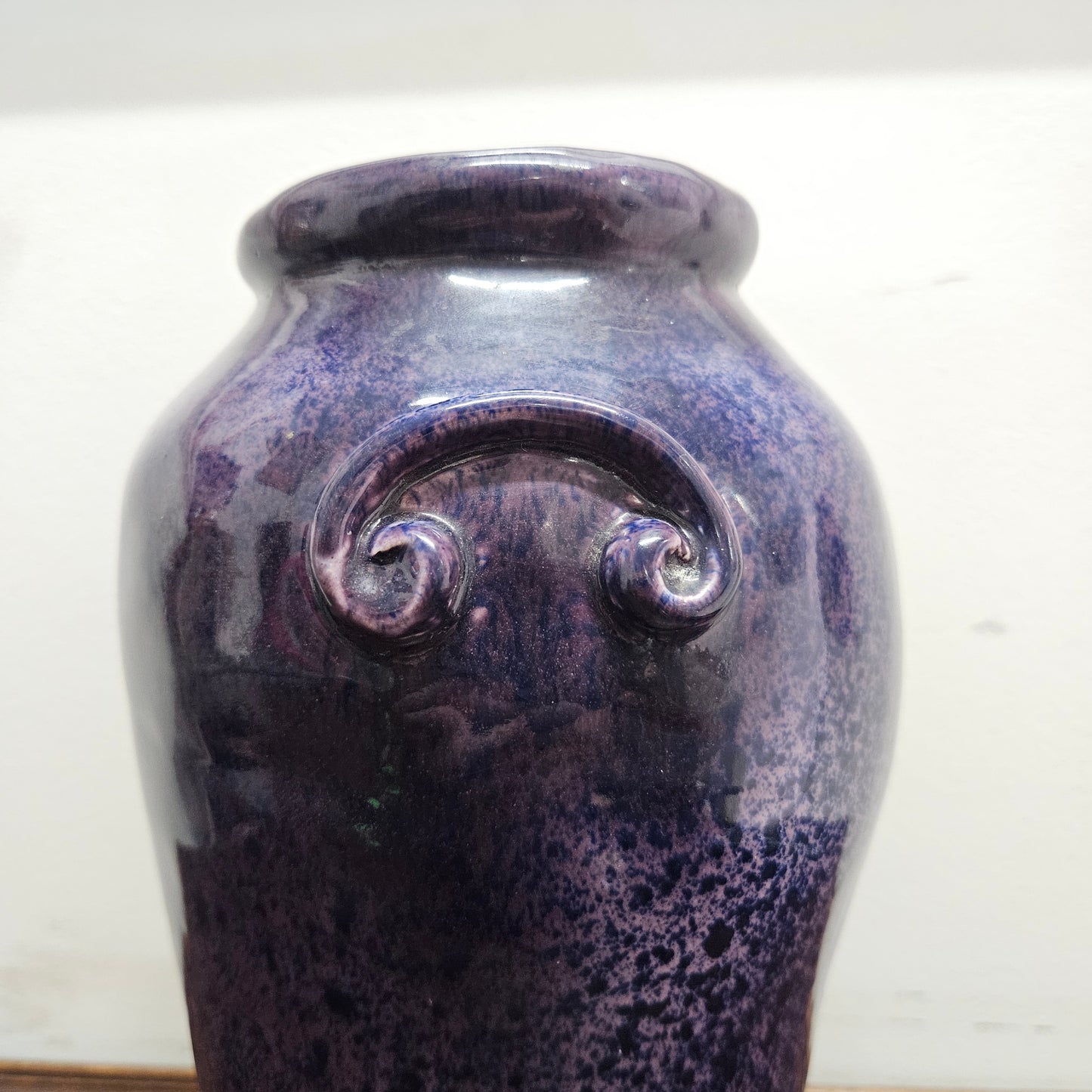 Vintage Stoneware Art Pottery Vase Signed To Base