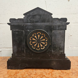 Stunning Kilpatrick & Co Mantle Clock Inlaid Marble/Slate Case | Antique & Vintage | Moonee Ponds Antiques | Australia Wide Delivery