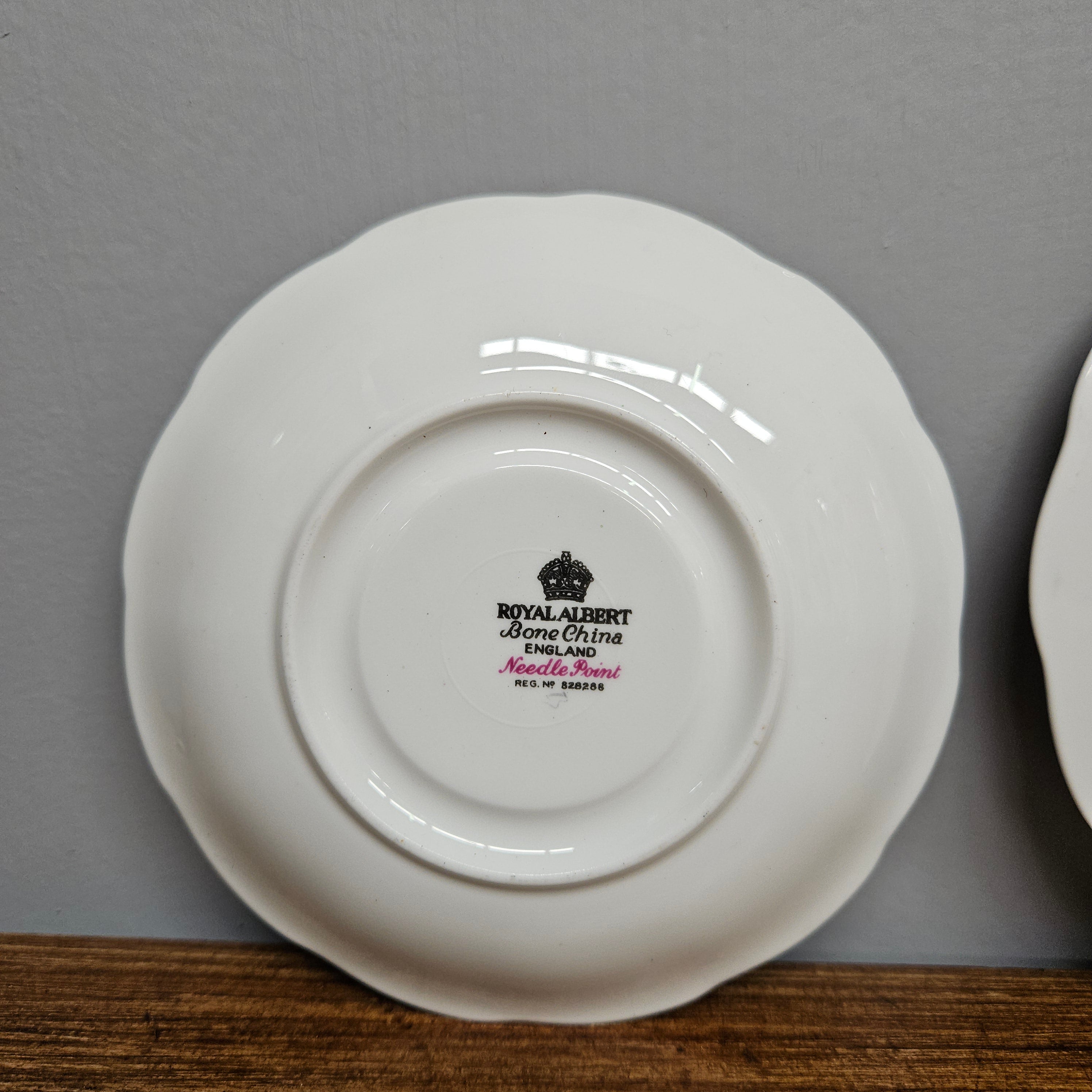 Royal Albert "Needle Point" Trio | Antique & Vintage | Moonee Ponds Antiques | Australia Wide Delivery