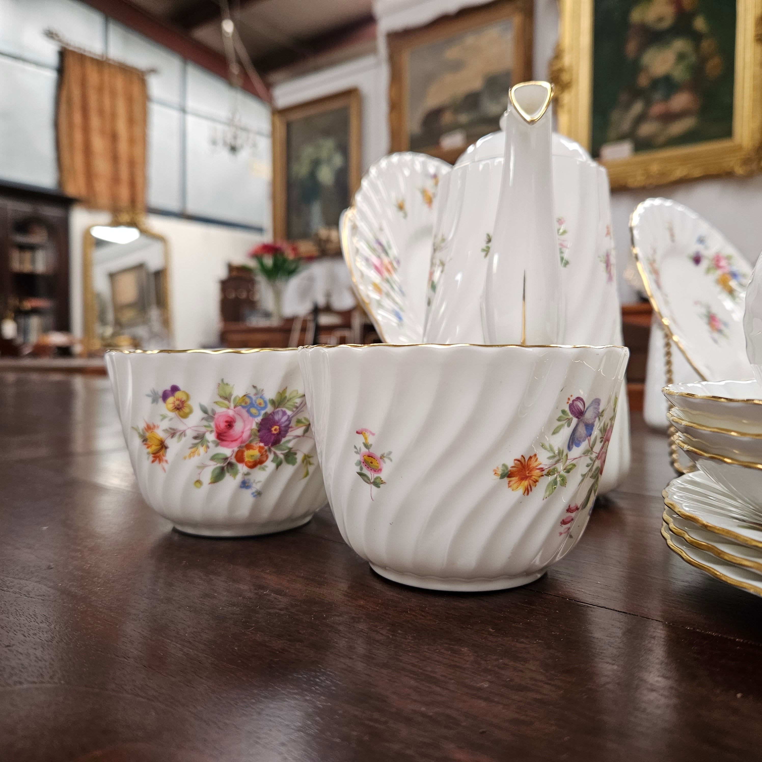 Minton England, Marlowe Pattern, 24 Piece Coffee/Tea Service | Antique & Vintage | Moonee Ponds Antiques | Australia Wide Delivery