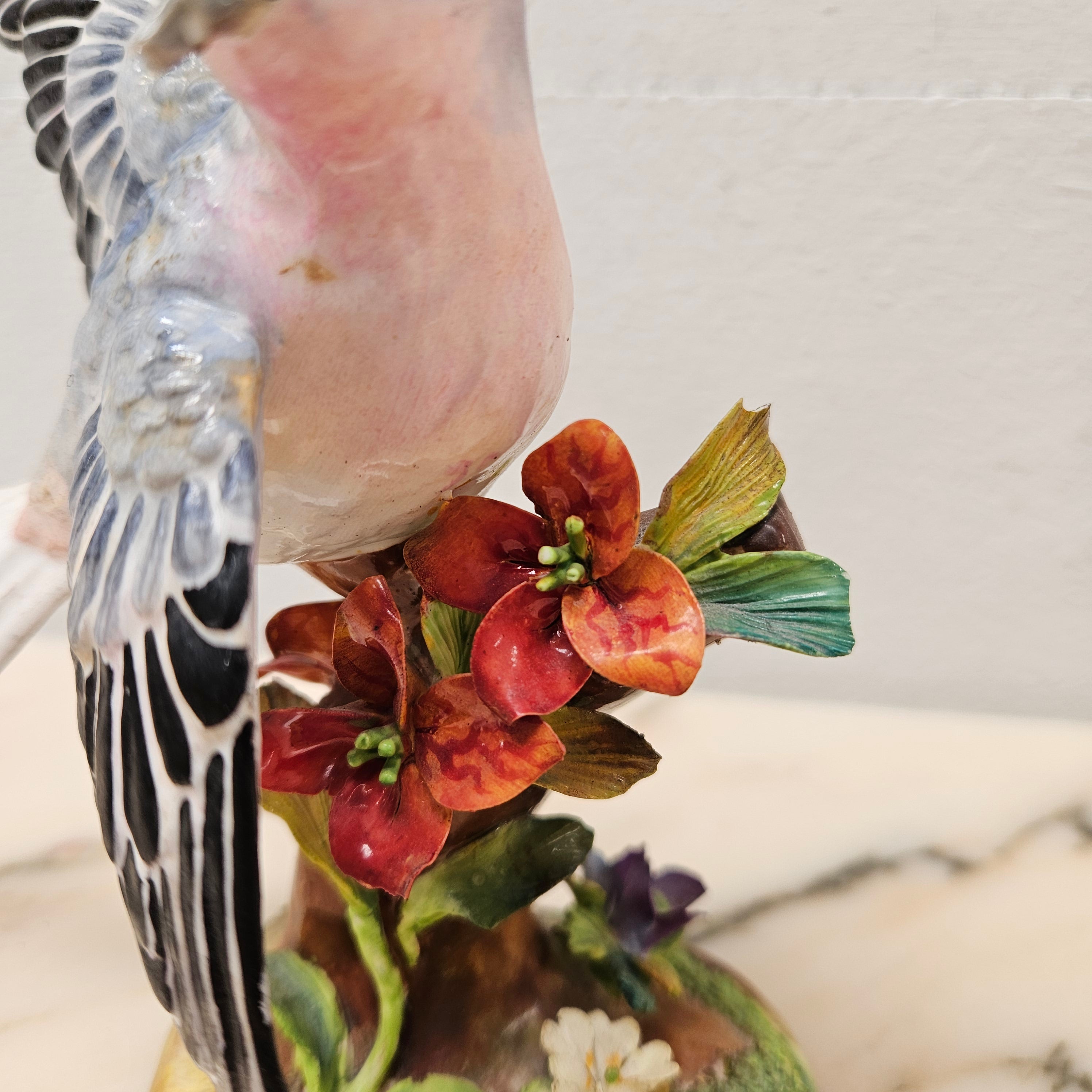 Crown Staffordshire Bird Figurine Signed J T Jones. | Antique & Vintage | Moonee Ponds Antiques | Australia Wide Delivery