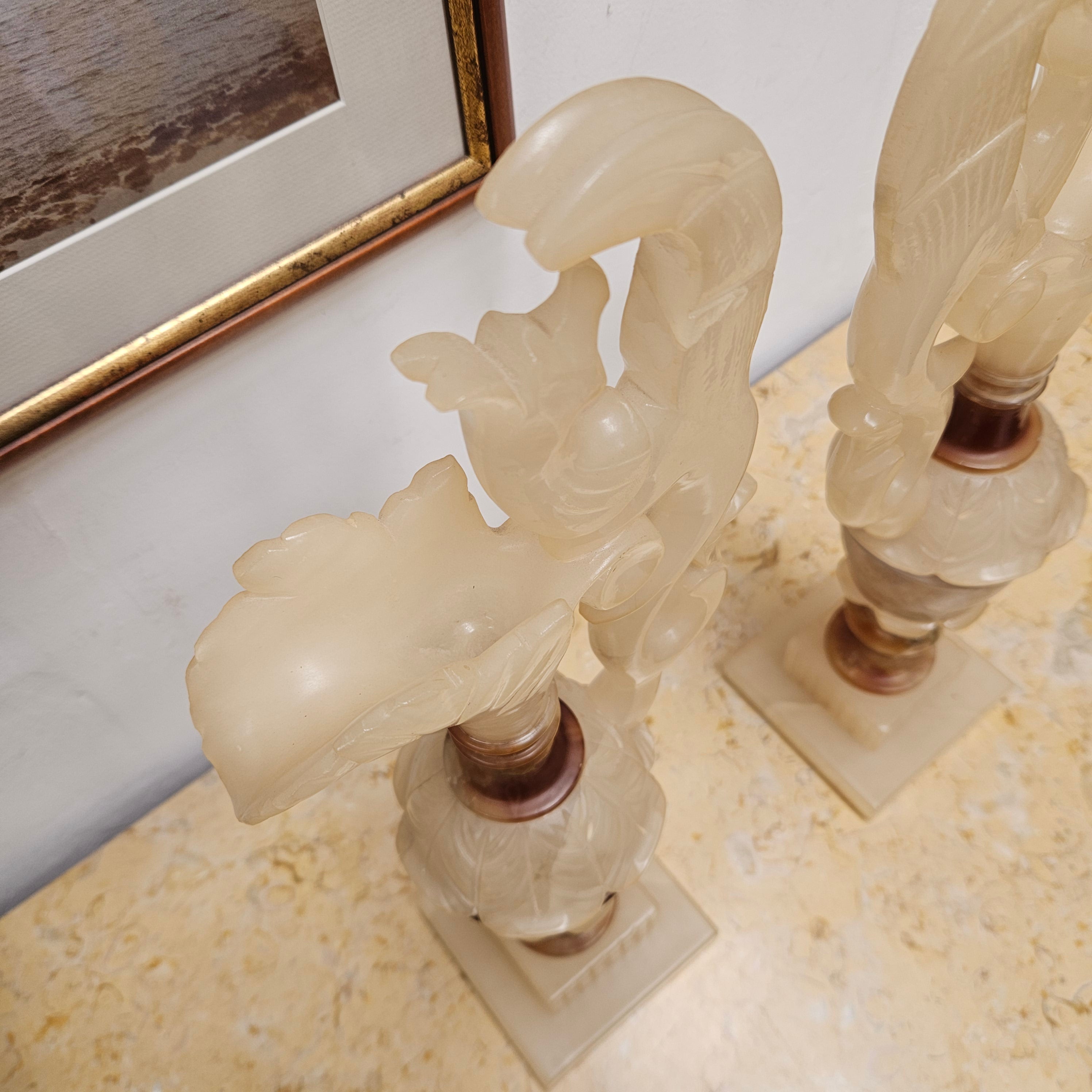 Antique Pair of Alabaster Urns | Antique & Vintage | Moonee Ponds Antiques | Australia Wide