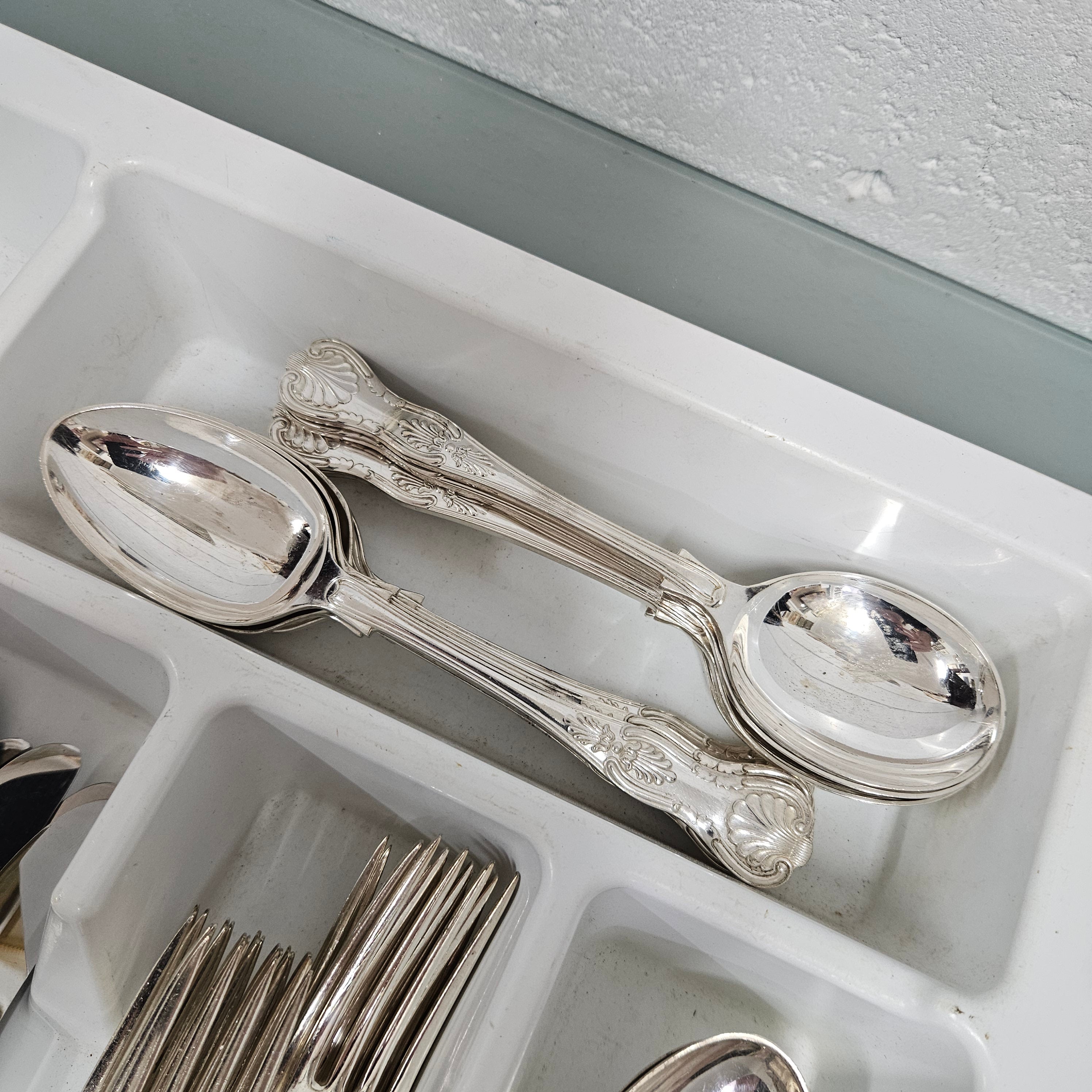Kings Pattern Cutlery Set by Robert F Mosley Rusnorstain Sheffield | Antique & Vintage | Moonee Ponds Antiques | Australia Wide Delivery