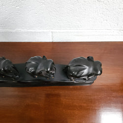 Vintage Ebony Walking Elephants Statue | Antique & Vintage | Moonee Ponds Antiques | Australia Wide Delivery