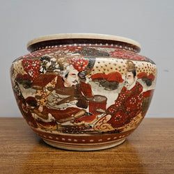 Antique Satsuma Hand Painted Jardiniere Pot | Antique & Vintage | Moonee Ponds Antiques | Australia Wide Delivery