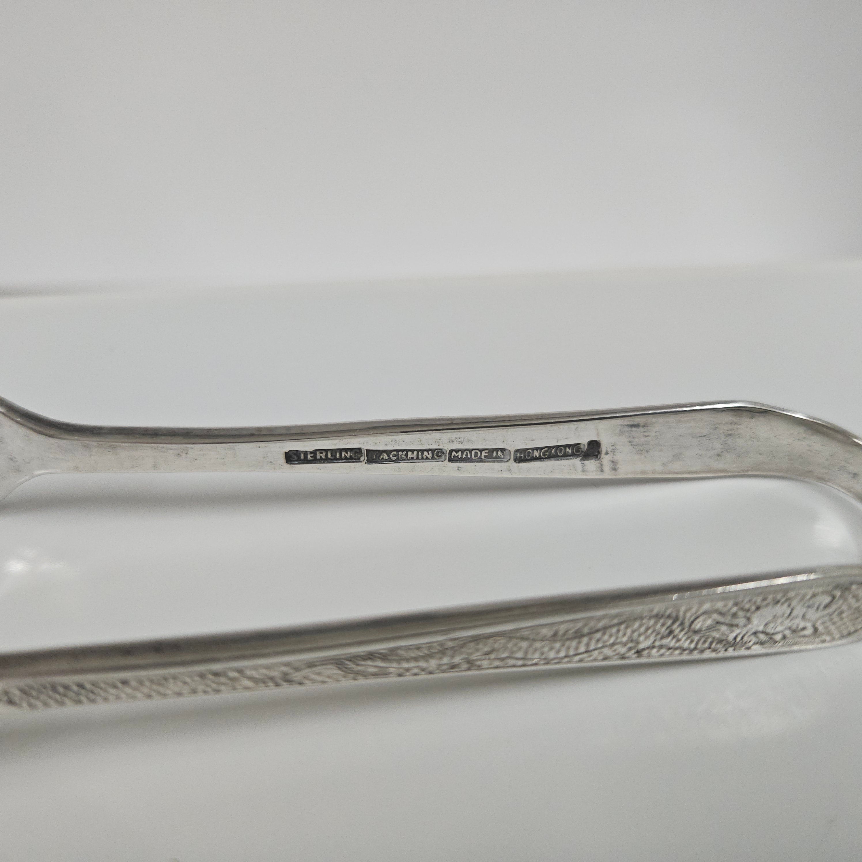 Chinese Export Sterling Silver Sugar Tongs | Antique & Vintage | Moonee Ponds Antiques | Australia Wide Delivery