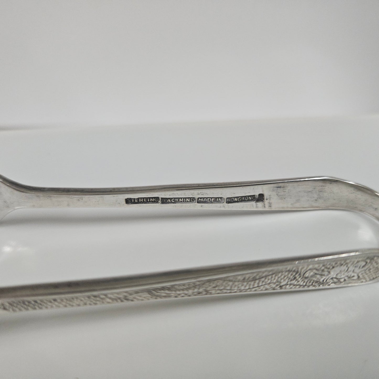 Chinese Export Sterling Silver Sugar Tongs