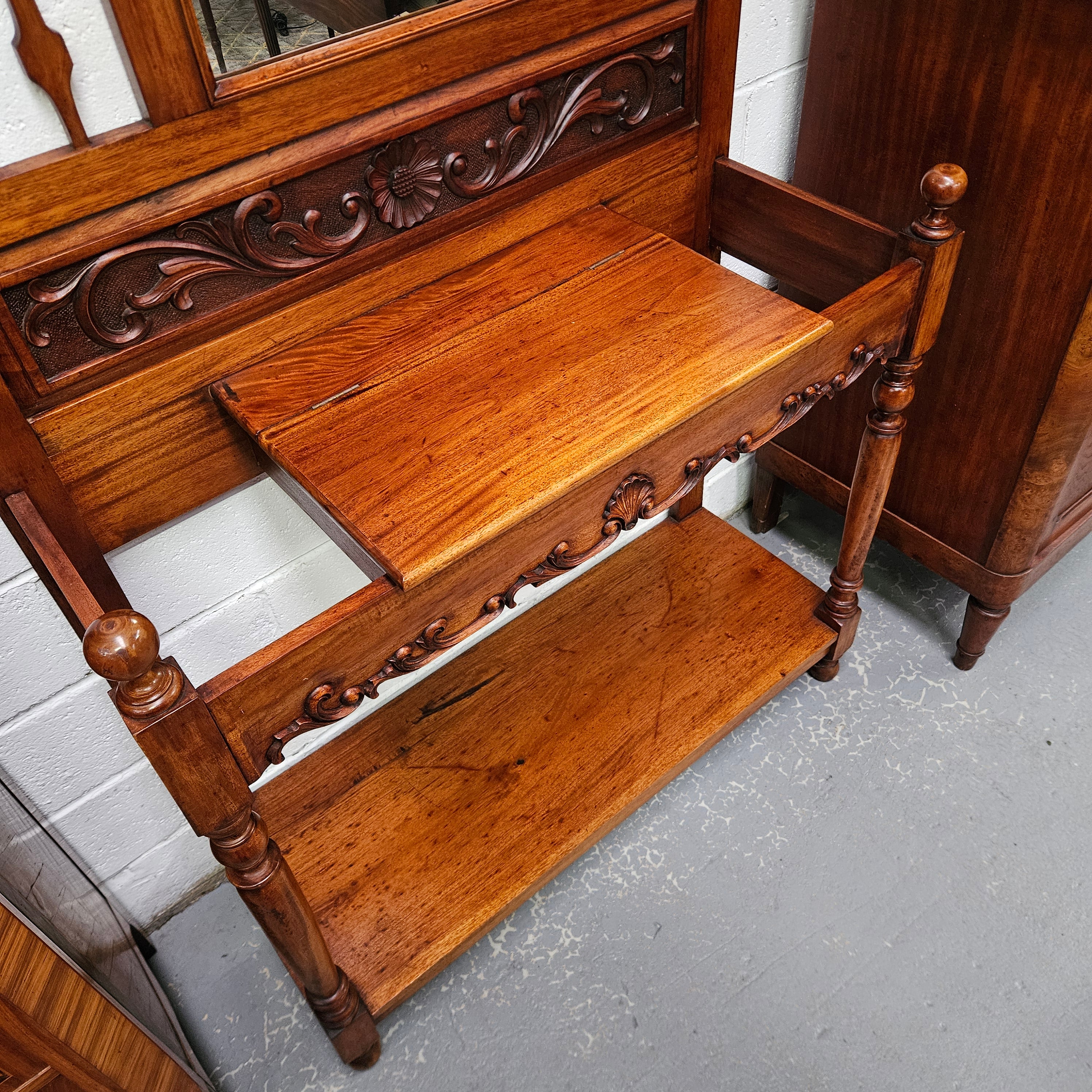 Stunning Edwardian Mahogany Hall Stand | Antique & Vintage | Moonee Ponds Antiques | Australia Wide Delivery