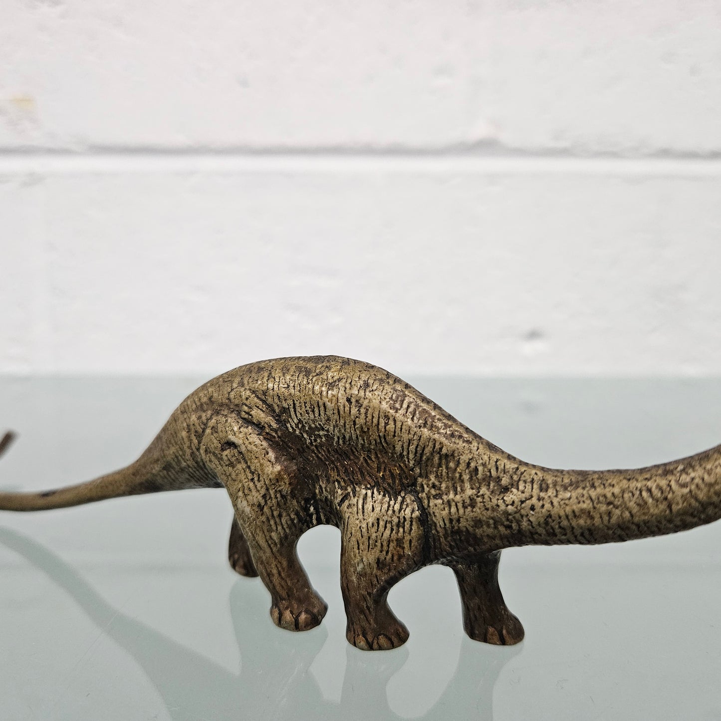 Vintage Bronze Diplodocus Dinosaur