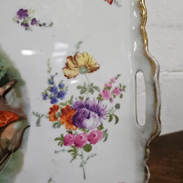 Antique Victorian China Tray