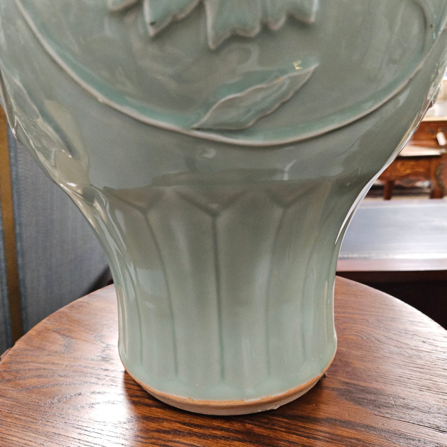 Vintage Large Celadon Vase