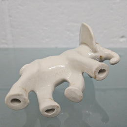 Signed Pottery Elephant