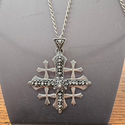 Ornate Vintage Silver Jerusalem Cross | Antique & Vintage | Moonee Ponds Antiques | Australia Wide Delivery