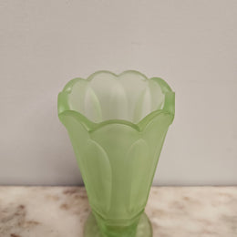 Vintage Depression Glass Vase