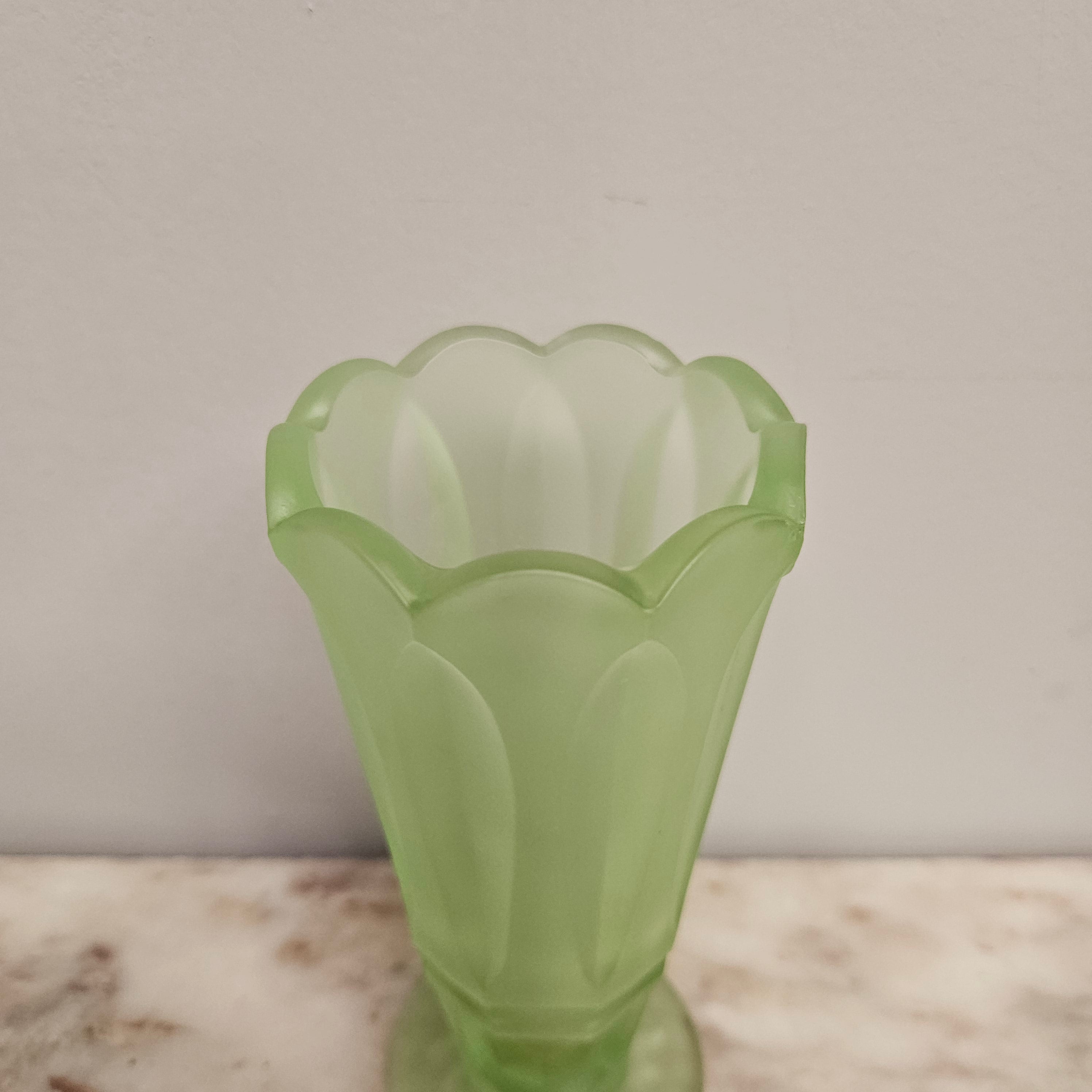 Vintage Depression Glass Vase | Antique & Vintage | Moonee Ponds Antiques | Australia Wide