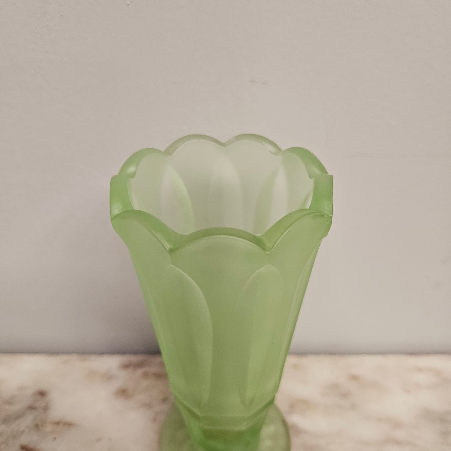 Vintage Depression Glass Vase