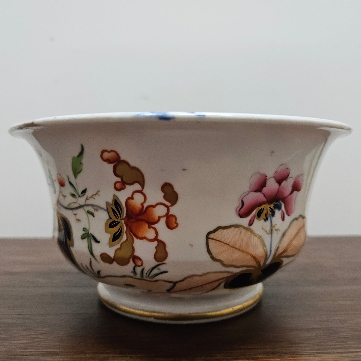 Early Victorian Gaudy Welsh Hand Painted Bowl