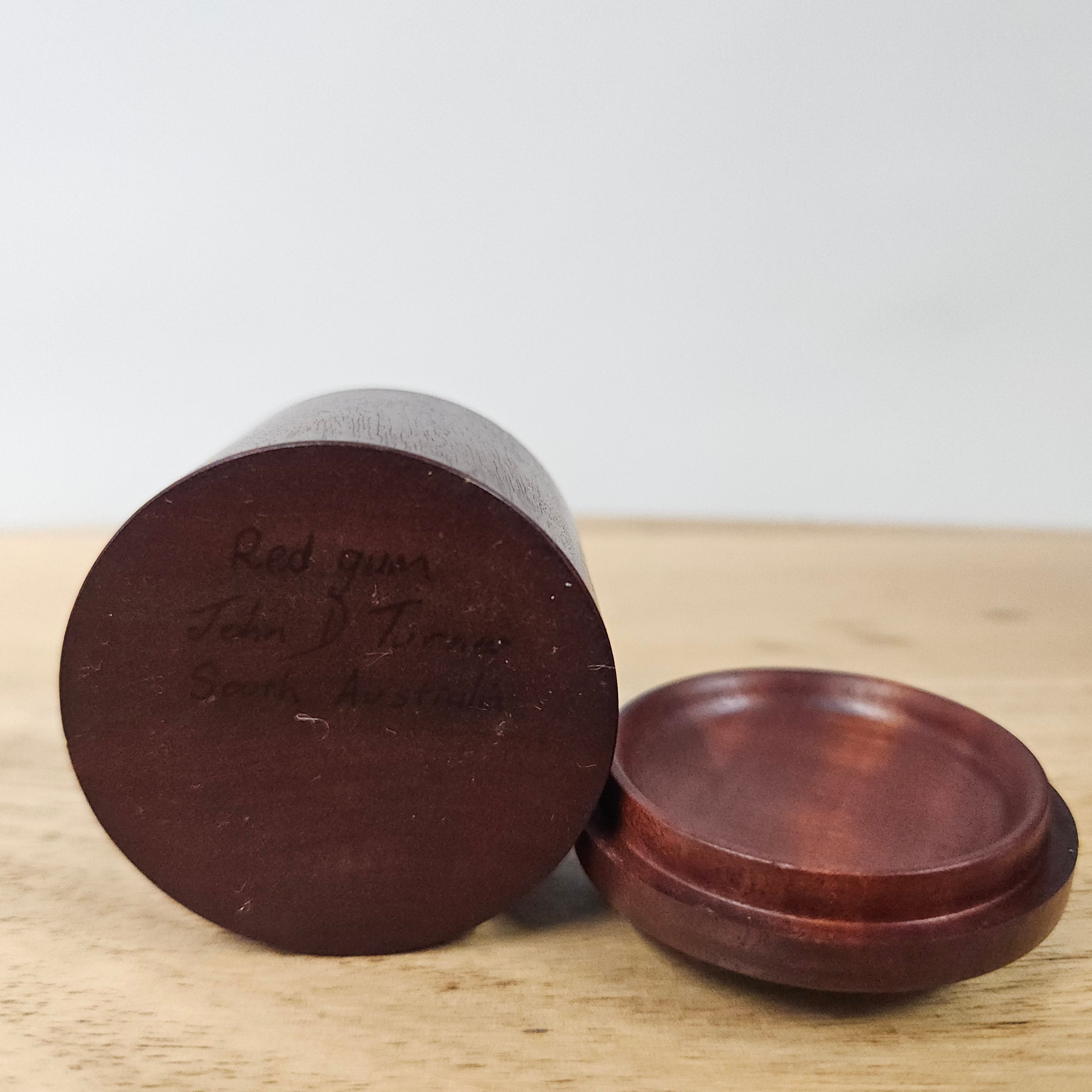 Vintage Treen Red Gum Trinket Box | Antique & Vintage | Moonee Ponds Antiques | Australia Wide Delivery