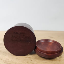 Vintage Treen Red Gum Trinket Box | Antique & Vintage | Moonee Ponds Antiques | Australia Wide Delivery