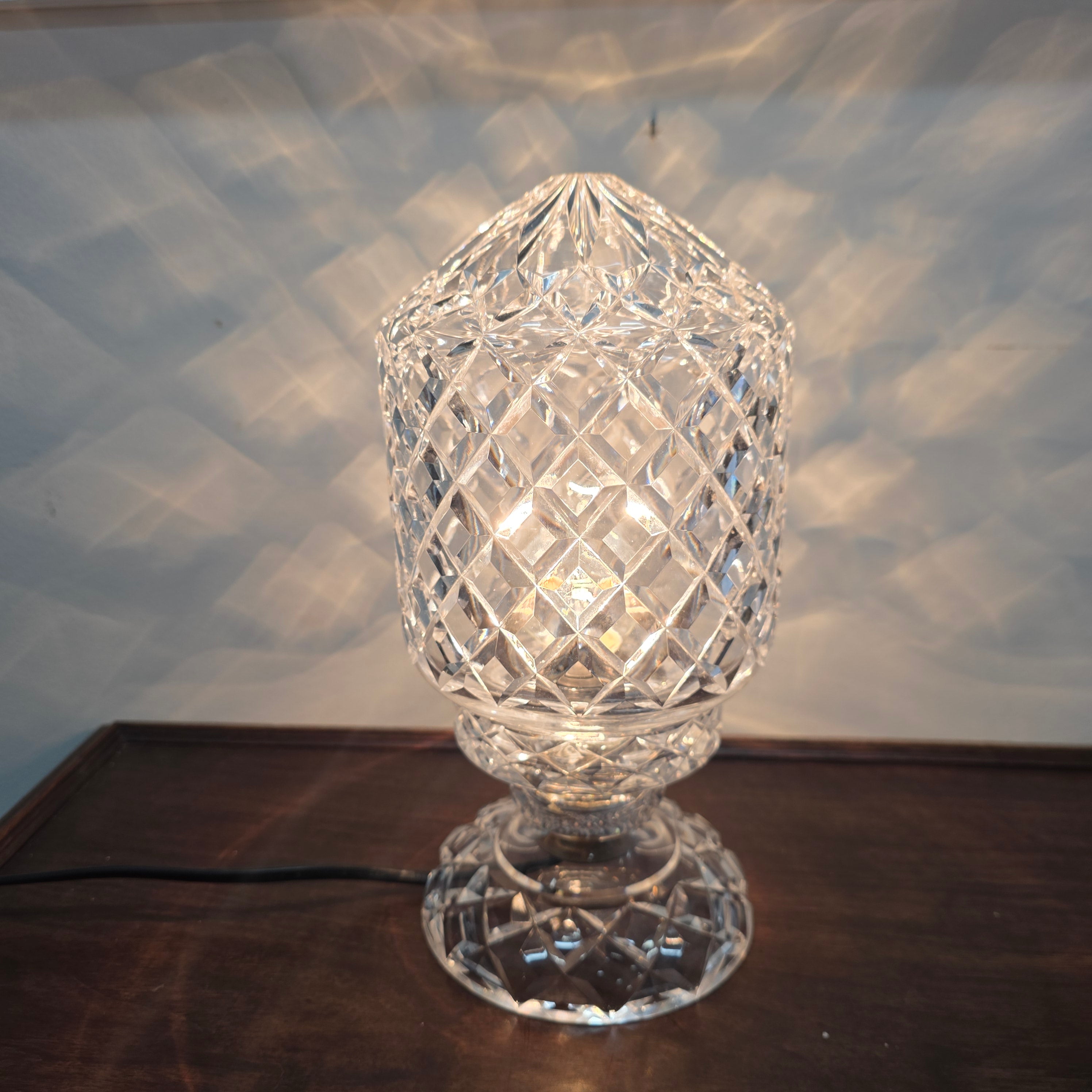 Good Quality Rewired |Vintage Crystal Lamp | Antique & Vintage | Moonee Ponds Antiques | Australia Wide